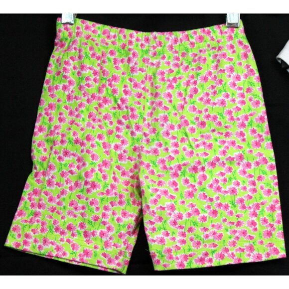 Vtg Fast Friends 2pc Tshirt Bike Shorts Watermelon Melon Splash Floral Summer - Picture 5 of 5